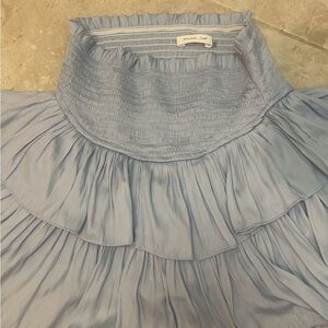 Blue Ruffled Skirt